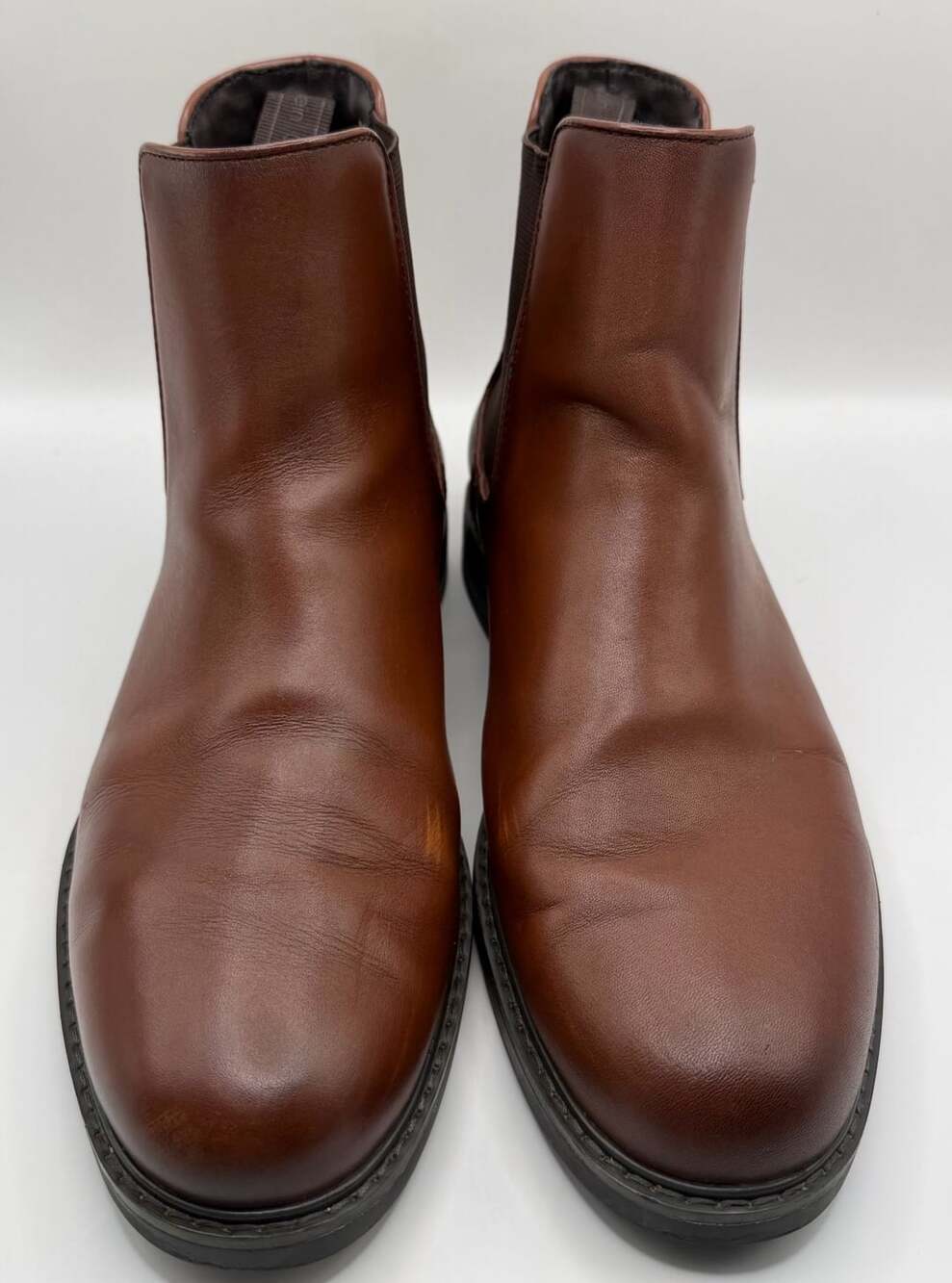 Calvin Klein Men's Fenwick Brown Leather Chelsea Boots